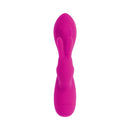 Selopa Luna Bunny Silicone Rechargeable Pink rabbit vibrator with flexible ears and textured shaft.
