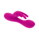 Selopa Luna Bunny Silicone Rechargeable Pink rabbit vibrator with flickering ears and textured shaft for pleasure.