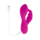 Selopa Luna Bunny Silicone Rechargeable Pink with USB charging cable for pleasure and satisfaction.