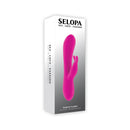 Selopa Robust Rabbit Silicone Rechargeable Pink dual-action vibrator in stylish packaging.