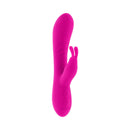 Selopa Robust Rabbit Silicone Rechargeable Pink vibrator, designed for dual-action stimulation with a vibrant pink finish.