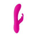 Selopa Robust Rabbit Silicone Rechargeable Pink dual-action vibrator for blended pleasure.