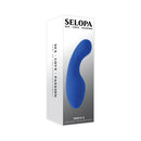 Selopa Siren G Silicone Rechargeable Vibrator Blue with elegant packaging, designed for targeted G-spot pleasure.