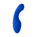 Selopa Siren G Silicone Rechargeable Vibrator Blue showcasing its elegant curve and smooth silicone design.
