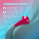 Blush B Yours Vibe Butt Plug Berry showcasing tapered tip for easy insertion and flared base for secure control.