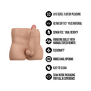 Blush Enlust Rowen Beige Realistic Masturbator with detailed features and realistic design for enhanced pleasure.