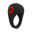 Screaming O Big O Pro Blaster Vibrating Ring Black with textured design and power button for enhanced pleasure.