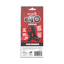 Screaming O Big O Pro Strapped Vibrating Ring Black packaging with features and product details.