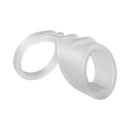 Screamin' Dragon Luck Dragon G-spot Texture Ring Clear showcasing its unique design for enhanced pleasure.