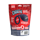 Screamin' Dragon Storm Dragon G-spot Texture Ring Blue packaging showcasing features and instructions.