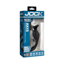 Jock Gyrating Prostate Vibrator with C-Ring in retail packaging showcasing features like dual stimulation and vibration.