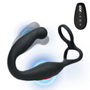 Jock Gyrating Prostate Vibrator with C-Ring featuring three powerful motors and ergonomic design for pleasure.