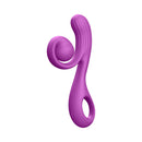 Luv Inc RV81 Rolling Rabbit Vibrator in vibrant purple for blended stimulation and comfort.