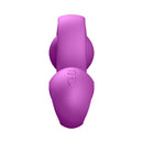Luv Inc RV81 Rolling Rabbit Vibrator in vibrant purple showcasing its ergonomic design and control buttons.