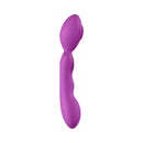 Luv Inc GW89 Double-Ended Grinder Wand Purple showcasing its sleek, rechargeable design and versatile stimulation options.