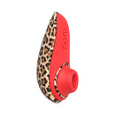 Womanizer Liberty 2 Leopard Air Pulse Stimulator featuring leopard print design and ergonomic shape for comfort.