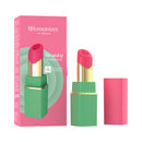 Womanizer Beauty Green & Pink Air Pulse Stimulator with packaging, showcasing its discreet design and Pleasure Air Technology.