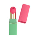 Womanizer Beauty Green & Pink Air Pulse Stimulator designed like a lipstick for discreet on-the-go pleasure.