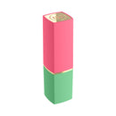 Womanizer Beauty Green & Pink Air Pulse Stimulator, elegant lipstick-shaped clitoral stimulator for discreet pleasure.
