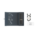 Womanizer Beauty Clitoral Air Pulse Stimulator Black Gold in elegant packaging with quick start guide and charger.