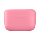 Womanizer Snap Crushed Berry Clitoral Stimulator hygienic charging case in a sleek pink design.