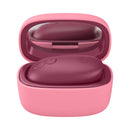 Womanizer Snap Crushed Berry Clitoral Stimulator in pink charging case with mirror, compact and stylish.