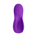 We-Vibe Shared Touch Couples Grinding Vibrator Purple, featuring dual-sided design and textured stroker for shared pleasure.