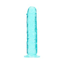 Realrock 5 Inch Realistic Dildo Turquoise featuring a smooth, vibrant turquoise design.