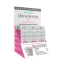 Wicked Simply Timeless Arousal Snap 5 Pack Display Of 12 featuring stimulating hybrid serum in a retail display.