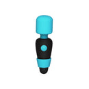 PalmPower Pocket Mini Massager Teal in black and teal design for powerful and compact relaxation.