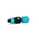 PalmPower Pocket Mini Massager Teal on a white background, showcasing its compact design and vibrant color.