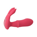 Adam & Eve Bendy Bunny Wearable Vibrator, a pink wearable rabbit vibrator with flexible ears for dual stimulation.