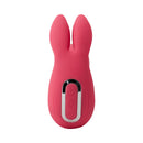 Adam & Eve Bendy Bunny Wearable Vibrator in vibrant pink color with flexible bunny ears and control button.
