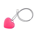 Adam & Eve Hearts-a-flutter Vibrator in playful pink heart design worn as a necklace.
