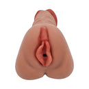Adam & Eve The Beefmaster 2-in-1 Enhancer Stroker with realistic opening and lifelike inner tunnel for enhanced pleasure.