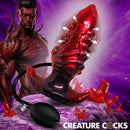 Creature Cocks Tentacle Inflatable Silicone Anal Plug Large with eye-catching design and inflatable feature.
