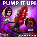 Creature Cocks Tentacle Inflatable Silicone Anal Plug Large with hand pump and unique texture.
