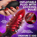 Creature Cocks Tentacle Inflatable Silicone Anal Plug Large features a quick inflating valve and removable tubing for easy use.