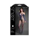Fantasy Lingerie Crystal Club After Midnight Bodystocking showcasing off-the-shoulder neckline and long sleeves.