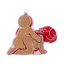 Cheeky Pornament Ginger Style Christmas Ornament featuring a playful gingerbread design for adult holiday décor.