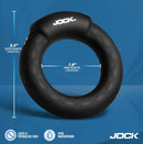 Jock Enhancers Rumbling and Warming C Ring Medium with dimensions and waterproof features displayed.