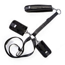 Sei Mio No Chain No Gain Ankle Hand & Collar Restraint showing adjustable black restraint system with tethers.