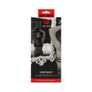 Sei Mio Wrist Resist Reverse Fiddle Collar And Cuff Set packaging featuring adjustable neck and wrist tether.