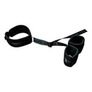 Sei Mio Wrist Resist Reverse Fiddle Collar And Cuff Set in black, featuring padded collar and wrist cuffs.