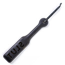 Sei Mio Mark My Words Brat Slut Impression Paddle with SLUT lettering for playful impact play.