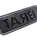 Sei Mio Mark My Words Brat Slut Impression Paddle with clear lettering for playful impact play.