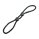 Sei Mio Ready Or Knot Pre-tied Rope Cuffs showcasing adjustable black rope with toggles for easy wear.