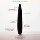 Chakrubs Xaga Slim Non-Phallic Dildo showcasing a slender design with features for emotional release and exploration.