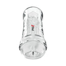 Wet Pussies Super Luscious Lips Control Freak Frost Stroker in frosted transparent design with internal pleasure tunnel.