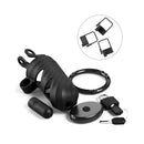 Fantasy C-Ringz ControlCore Remote Vibrating Cock Blocker with harness, remote, and accessories.